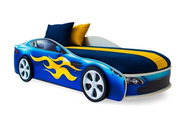 Кровать-машина детская Бондимобиль синий во Владимире