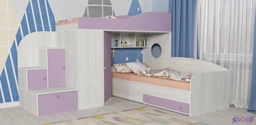 Детская кровать-шкаф Кадет-2, корпус Винтерберг, фасад Ирис во Владимире