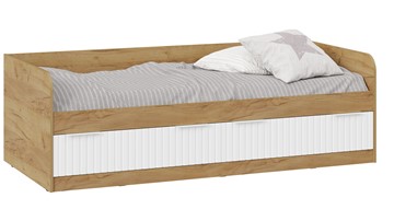 1-спальная детская кровать Хилтон Тип 1 900 (Дуб Крафт Золотой/Белый матовый) в Коврове