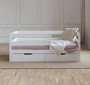Детская кровать Софа с ящиками, цвет белый во Владимире