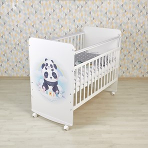 Детская кровать Фея 702 Милые панды, белый во Владимире