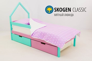 Детская кровать-домик мини Skogen мятный-лаванда во Владимире