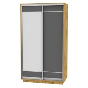 Шкаф 2-х дверный Весенний HK1, 2155х1200х600 (D1D2), ДВ-Графит в Коврове