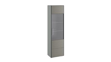 Шкаф одностворчатый Наоми для посуды, цвет Фон серый, Джут ТД-208.07.25 в Коврове