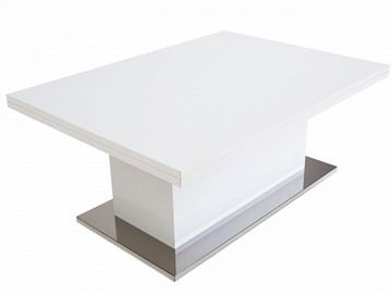 Журнальный стол-трансформер Slide GL, белый суперглянец в Коврове