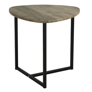 Круглый столик Мебелик BeautyStyle-11 (дуб крымский состаренный/черный) в Коврове