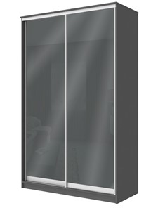 Шкаф 2-х дверный Хит-22-4-12/2-22 с цветным стеклом, темно-серый 073, Графит во Владимире