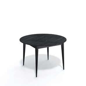 Обеденный раздвижной стол Kenner W1200 (Черный/Мрамор серый) в Коврове