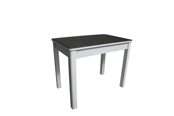 Кухонный раскладной стол Айсберг-2СТ белое/черное/прямые массив в Коврове