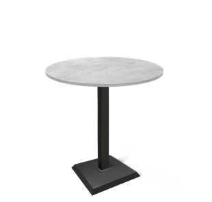 Маленький обеденный стол SHT-TU5-BS2/H110 / SHT-TT 90 ЛДСП (бетон чикаго светло-серый/черный) в Коврове