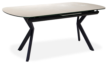 Керамический обеденный стол Шамони 2CX 160х90 (Oxide Avorio/Графит) в Коврове