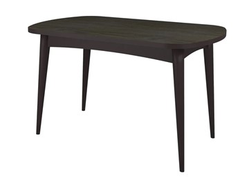 Обеденный овальный стол Ялта с цилиндрическими опорами Венге/Ясень Анкор темный в Коврове
