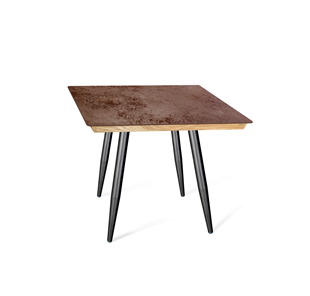 Керамический кухонный стол SHT-TU14 (4 шт.)/ТT8 60/60 (черный муар/прозрачный лак/коричневая сепия) в Коврове