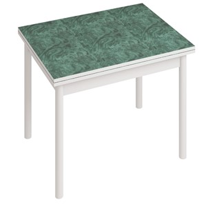 Кухонный стол СТ22, Белый/Зеленый мрамор во Владимире