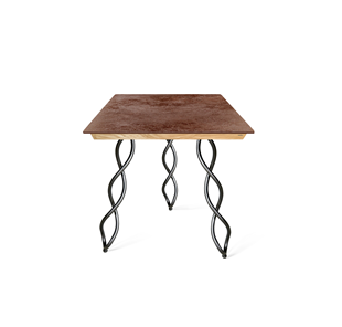 Керамический кухонный стол SHT-TU17 (3 шт.)/ТT8 60/60 (черный муар/прозрачный лак/коричневая сепия) в Коврове