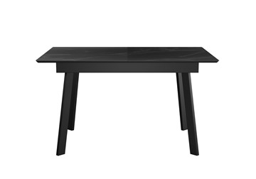Керамический кухонный стол DikLine SKH125 Керамика Черный мрамор/подстолье черное/опоры черные (2 уп.) во Владимире