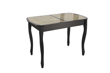 Стеклянный стол Экстра 2 цвет венге-арабика (1000х600х745) в Коврове