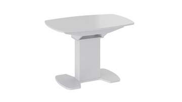 Стеклянный обеденный стол Портофино (СМ(ТД)-105.01.11(1)), цвет  Белый глянец/Стекло белое в Коврове