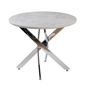 Круглый стол на кухню Фиеро 900, Бетон/Хром в Коврове