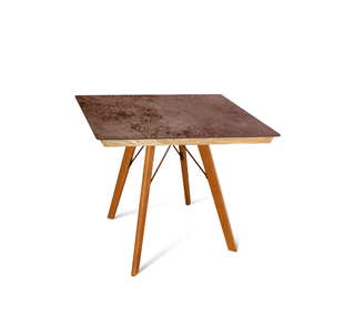 Керамический кухонный стол SHT-TU9/ТT8 60/60 (светлый орех/прозрачный лак/коричневая сепия) в Коврове