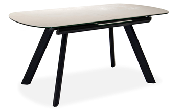 Керамический обеденный стол Шамони 1CQ 140х85 (Oxide Avorio/Графит) в Коврове