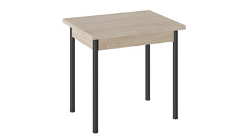 Небольшой стол Родос тип 2 с опорой d40 (Черный муар/Дуб Сонома) в Коврове