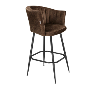 Барный стул SHT-ST42-1 / SHT-S148 (кофейный трюфель/черный муар) в Коврове