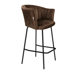 Барный стул SHT-ST42-1 / SHT-S29P (кофейный трюфель/черный муар) в Коврове
