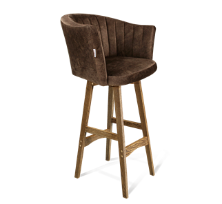 Барный стул SHT-ST42-1 / SHT-S65 (кофейный трюфель/дуб брашированный коричневый) во Владимире