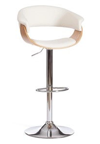 Барный стул VIMTA (mod.4021S) белый/натуральный/хром арт.13660 в Коврове