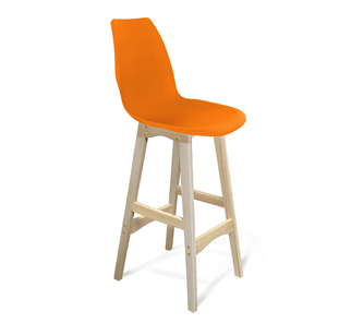 Барный стул SHT-ST29/S65 (оранжевый ral2003/прозрачный лак) в Коврове