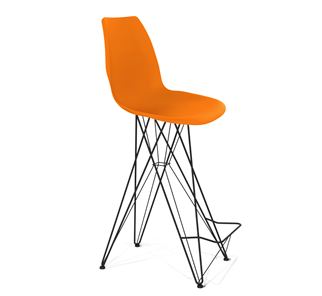 Барный стул SHT-ST29/S66 (оранжевый ral2003/черный муар) в Коврове