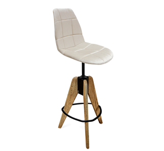 Барный стул SHT-ST29-C/S92 (жемчужный/брашированный коричневый/черный муар) в Коврове