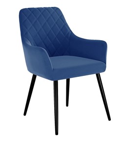 Обеденный стул 241, микровелюр Z20 синий, ножки черные во Владимире