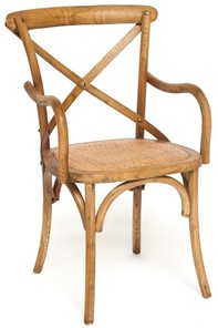 Обеденный стул с подлокотниками CROSS (mod.CB2008) 55х52х91 Груша (№3) арт.10982 в Коврове