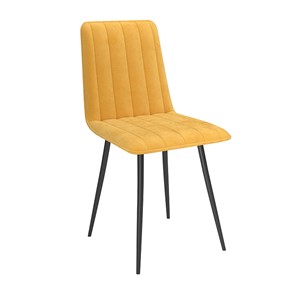 Обеденный стул Тахо, велюр тенерифе куркума/Цвет металл черный в Коврове
