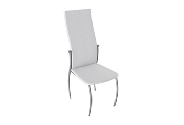 Обеденный стул Комфорт-М, цвет Эмаль Бриллиант, Белый Аллигатор к/з 218 (белый) в Коврове