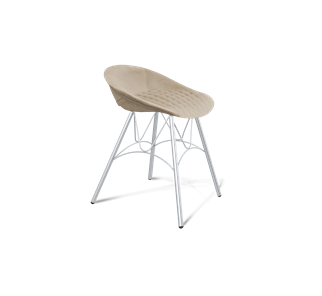 Обеденный стул SHT-ST19-SF1 / SHT-S100 (ванильный крем/хром лак) в Коврове