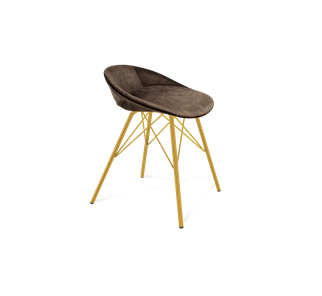 Обеденный стул SHT-ST19-SF1 / SHT-S37 (кофейный трюфель/золото) в Коврове