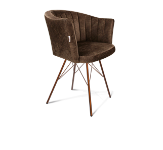 Обеденный стул SHT-ST42-1 / SHT-S37 (кофейный трюфель/медный металлик) во Владимире