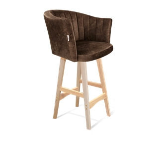 Полубарный стул SHT-ST42-1 / SHT-S65-1 (кофейный трюфель/прозрачный лак) в Коврове