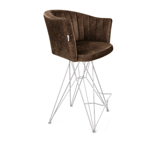 Полубарный стул SHT-ST42-1 / SHT-S66-1 (кофейный трюфель/хром лак) в Коврове