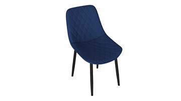 Обеденный стул Oscar (Черный муар/Велюр L005 синий) во Владимире