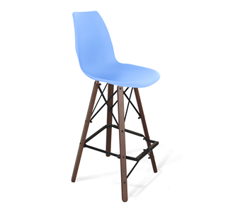 Барный стул SHT-ST29/S80 (голубой pan 278/темный орех/черный) в Коврове