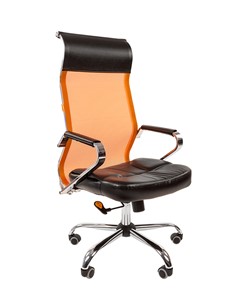 Офисное кресло CHAIRMAN 700 сетка, цвет оранжевый во Владимире