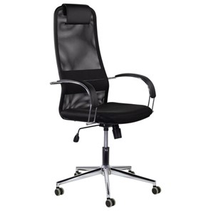 Кресло Brabix Premium Pilot EX-610 CH (хром, ткань-сетка, черное) 532417 в Коврове
