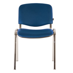 Офисный стул Brabix Iso CF-001 (хромированный каркас, кожзам синий) 531428 во Владимире
