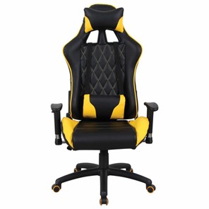 Компьютерное кресло Brabix GT Master GM-110 (две подушки, экокожа, черное/желтое) 531927 во Владимире