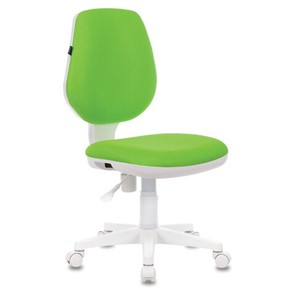 Офисное кресло Brabix Fancy MG-201W (без подлокотников, пластик белый, салатовое) 532414 в Коврове