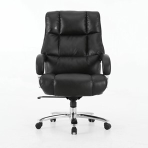 Кресло Brabix Premium Bomer HD-007 (рециклированная кожа, хром, черное) 531939 во Владимире